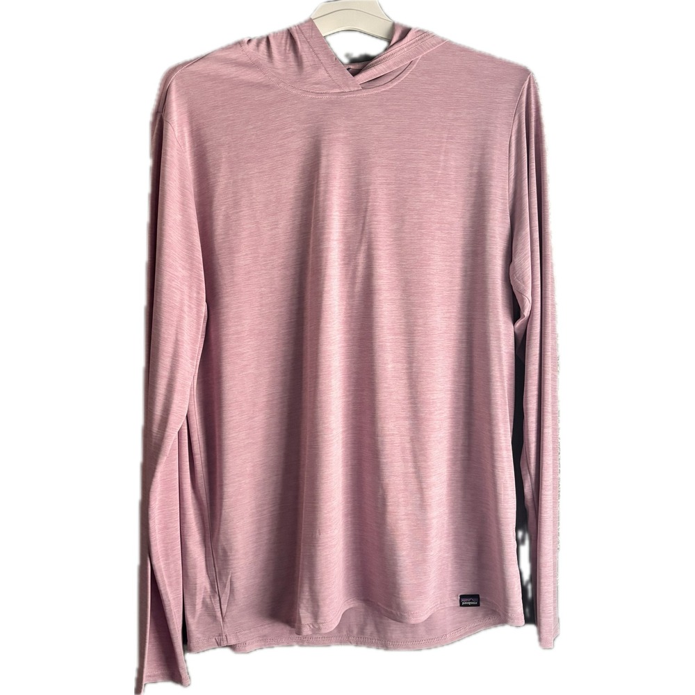 Patagonia Daily Hoody Pink Long Sleeve Shirt Mens Med